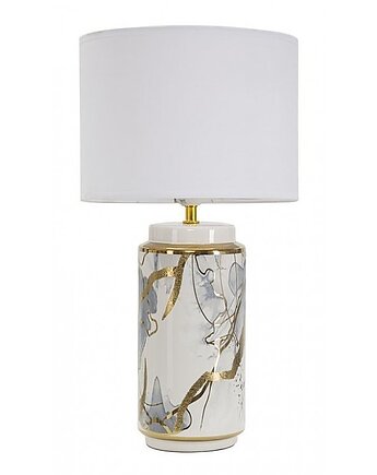 Lampa Stołowa Lampa Stojąca Ceramiczna Glam Bianco, MIA home