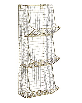 Regał druciany, wiszący, półka, metalowy, szer.19 cm, OKAZJE - Prezent na Rocznice ślubu