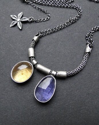 Rezerwacja- naszyjnik Iolit/cytryn