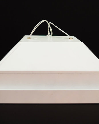 Lampa sufitowa biała, duński design, lata 70, producent: Louis Poulsen, Przetwory design