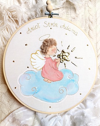 Personalizowany obrazek z aniołkiem dla dziecka, gingerolla