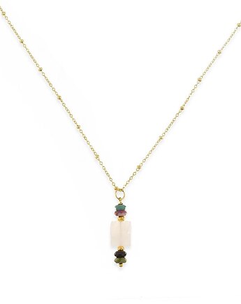 Delikatny łańcuszek z kamieniami miłości i równowagi, Kulka Bransoletki