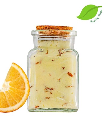 Musujący puder kąpielowy Pomarańcza mlekiem kozim, Mayram Manufaktura Kosmetyków