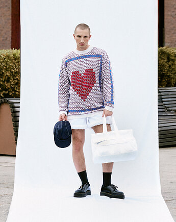 Sweter HEART 100% merino, Maja Pilarek