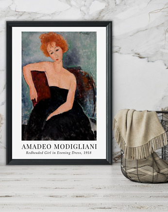 Plakat reprodukcja Amadeo Modigliani "Redheaded Girl in Evening Dress", Well Done Shop