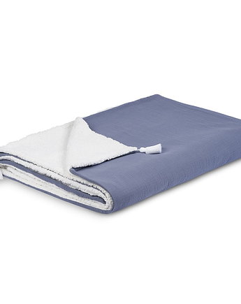 Dwustronny muślinowy pled Denim, Cotton & Sweets
