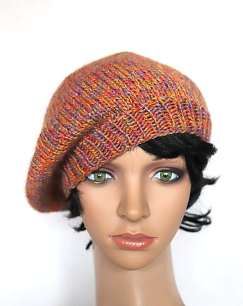 Andzia - beret zrobiony na drutach, RękaProduction