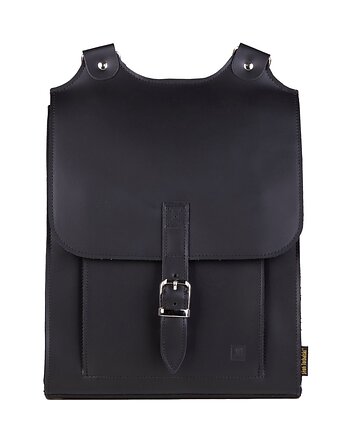 Czarny plecak skórzany Bookpack, OSOBY - Prezent dla żony