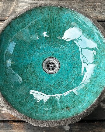 UM39 Umywalka zielona  laguna, Dekornia