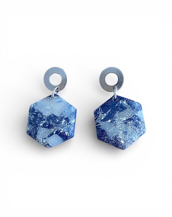 Kolczyki gwieździsta noc z gliny polimerowej, Megan Little Things