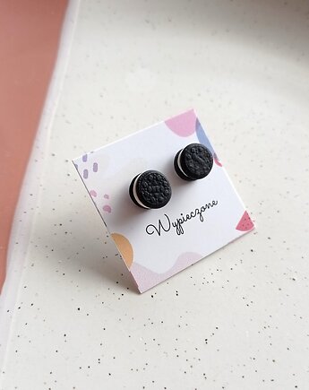 Kolczyki sztyfty oreo, Wypieczone