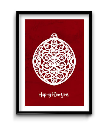 Plakat Happy New Year, Bury Lis