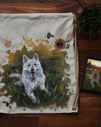 Ręcznie malowany plecak z Twoim zwierzakiem, MiloMaluje
