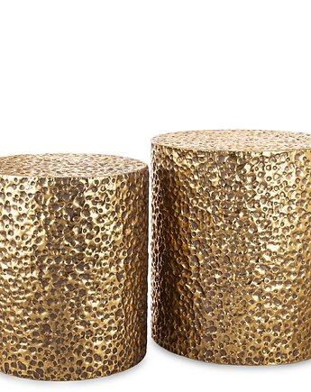 Stolik kawowy 2 szt. okrągły 50x43x43 i 55x50x50 cm TOLA, MIA home