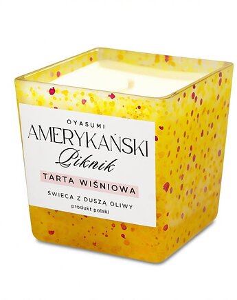 Świeca zapachowa z wosku oliwnego Amerykański Piknik, Oyasumi