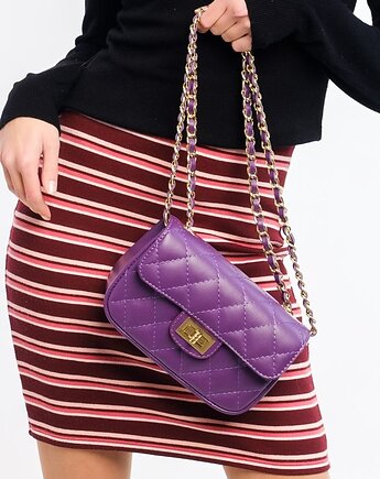 Torebka skórzana na ramię - pikowana (6813), BOSCCOLO