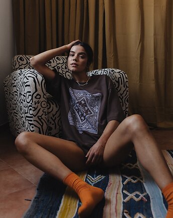 T-shirt  paisley  mokka, FIG the BRA