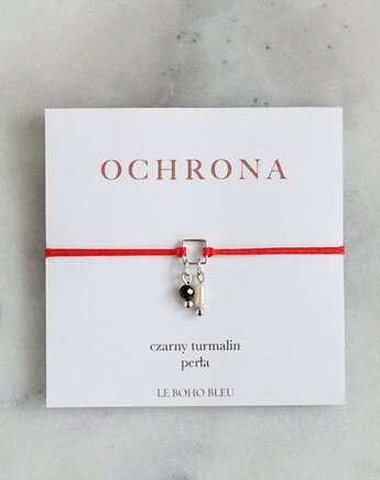 Bransoletka Ochronna z Czarnym Turmalinem i Perłą, Le Boho Bleu