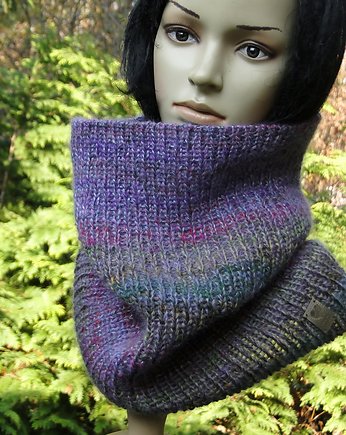 Wrzosiec / komin z jedwabiem, agat handmade