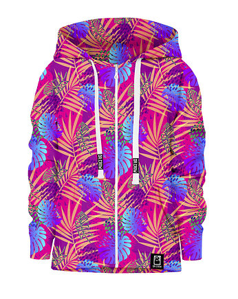 Bluza Zamek Dziewczynka DR.CROW Palmy Monstera, DrCrow
