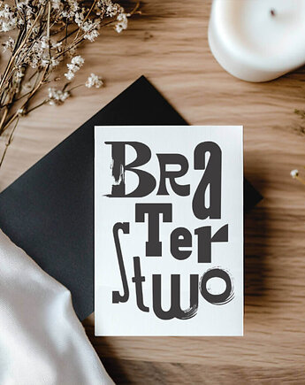 Braterstwo  grafika typograficzna A5, 11 Seconds Studio