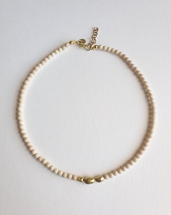 Naszyjnik ZEN jaspis river, mosiądz, modesign