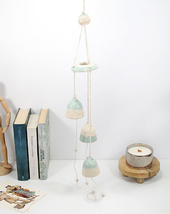 Wisząca ozdoba do sypialni, salonu - łapacz wiatru, łapacz snu, 10FingersArt