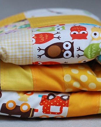 żółty patchwork dla maluszka, iasio