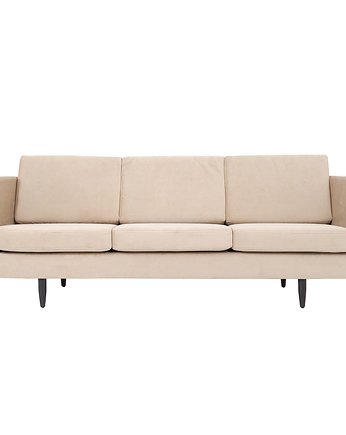 Sofa ALTA beżowy welur, skandynawski design, Przetwory design