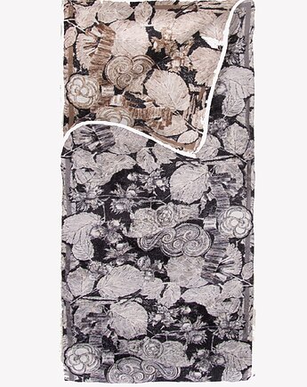 Elegancki szal jedwabny modny dwustronny żakardowy z podwójnego jedwabiu  16x, ALLORA BE UNIQUE