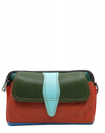 Torebka damska skórzana kolorowa pojemna zero waste ze skrawków OLIVKA, Olivka Warsaw