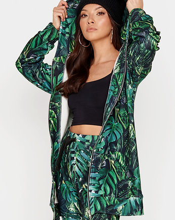 Bluza Green Monstera Zip, JUNGMOB