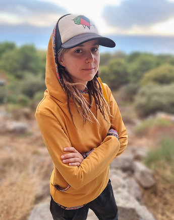 Bluza kangurka "Musztarda - Mandala", Funaticos