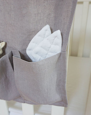 Drewniany gryzak dla niemowlaka lniany liść, Nukko Design