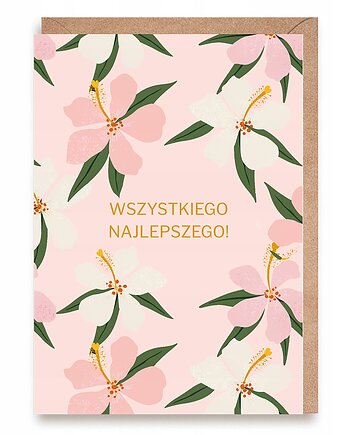 Kartka urodzinowa w kwiaty - Wszystkiego najlepszego, Cardie