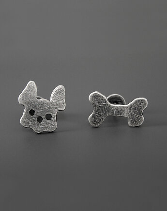 Kolczyki Pieski - srebro, Pastelove Jewelry