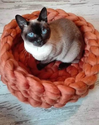 Legowisko dla kota, łóżko dla kota, meble dla kota, kocyk dla kota, Złośliwy Lis