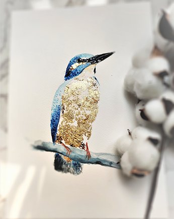 Akwarela zimorodek, Wiktoria Borys Art