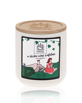 Świeca rzepakowa 180 ml - W  dzikie wino..., Dzikilas