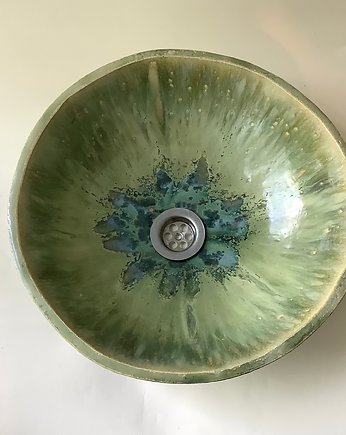 Ceramiczna umywalka "Zieleń", Ceramystiq