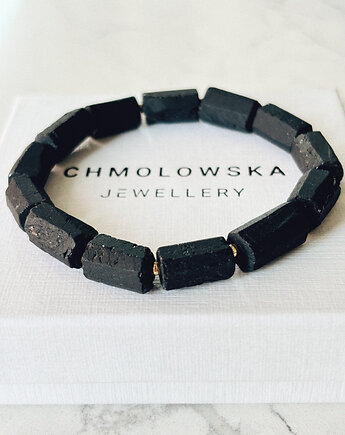 Bransoletka męska Turmalin Surowy, Chmolowska Jewellery