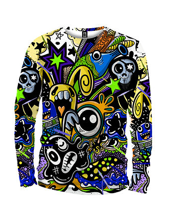 Koszulka Longsleeve Męska DR.CROW Doodle, DrCrow