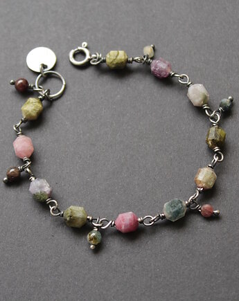 Bransoletka malowane turmaliny, fado