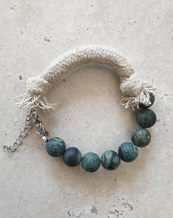 Bransoletka WĘZŁY jaspis kambaba, modesign