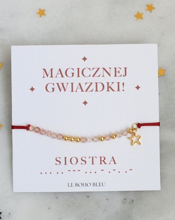 SIOSTRA w alfabecie Morse'a - Magicznej Gwiazdki, Le Boho Bleu