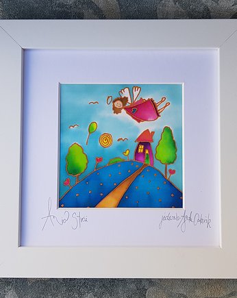 Anioł stróż urodzinowy, jedwabie agaty