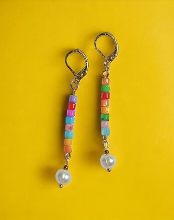 Kolczyki długie : summer collection, kaktusia