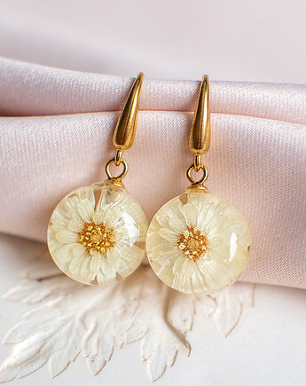 Kolczyki z krwawnikiem kichawcem, nature gift