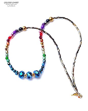 Intensywnie kolorowo na szyi Naszyjnik w stylizacji etno PREZENT  handmade, Galeria Limart