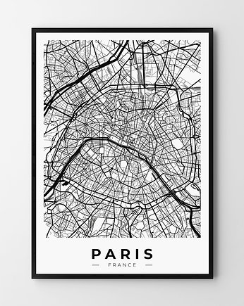 Plakat Paris Paris Paryż mapa, HOG STUDIO